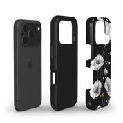 Elegant Inked Blossoms - Shockproof Phone Case - VYIR