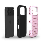 Tiny Polka Dots, Candy Pink - Shockproof Phone Case - VYIR