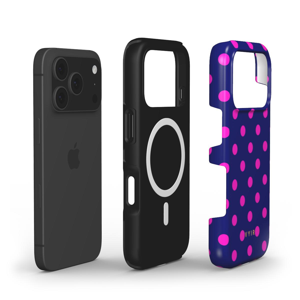 Classic Polka Dots, Hotspot - Shockproof MagSafe iPhone Case - VYIR