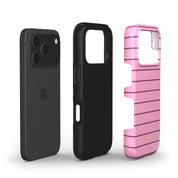Horizontal Stripes, Blush Pink - Shockproof Phone Case - VYIR