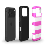 Horizontal Stripes, Fashion Pink - Shockproof Phone Case - VYIR