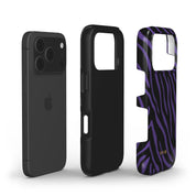 Zebra Luxe, Violet - Shockproof Phone Case - VYIR
