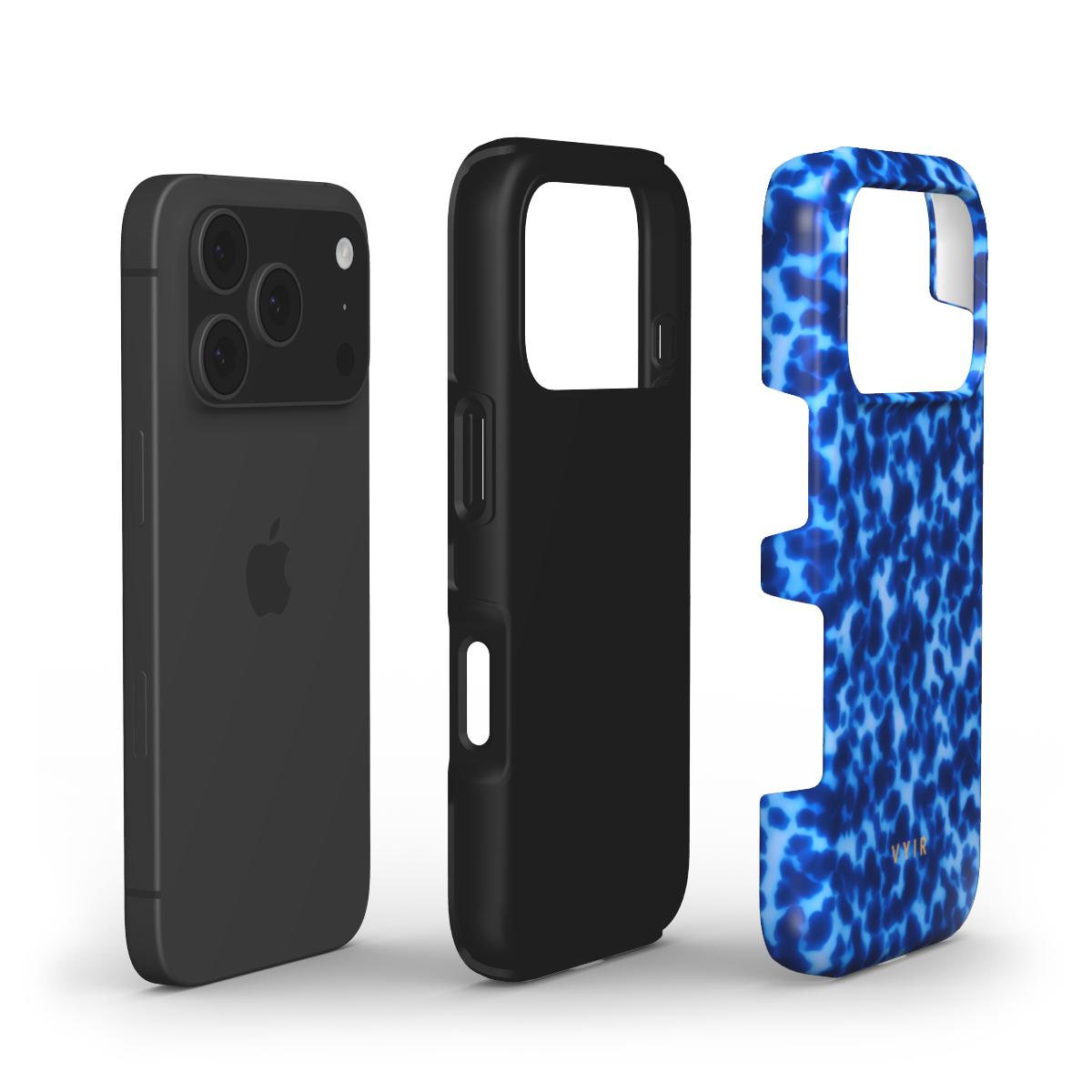 Tortoiseshell, Ocean Blue - Shockproof Phone Case - VYIR