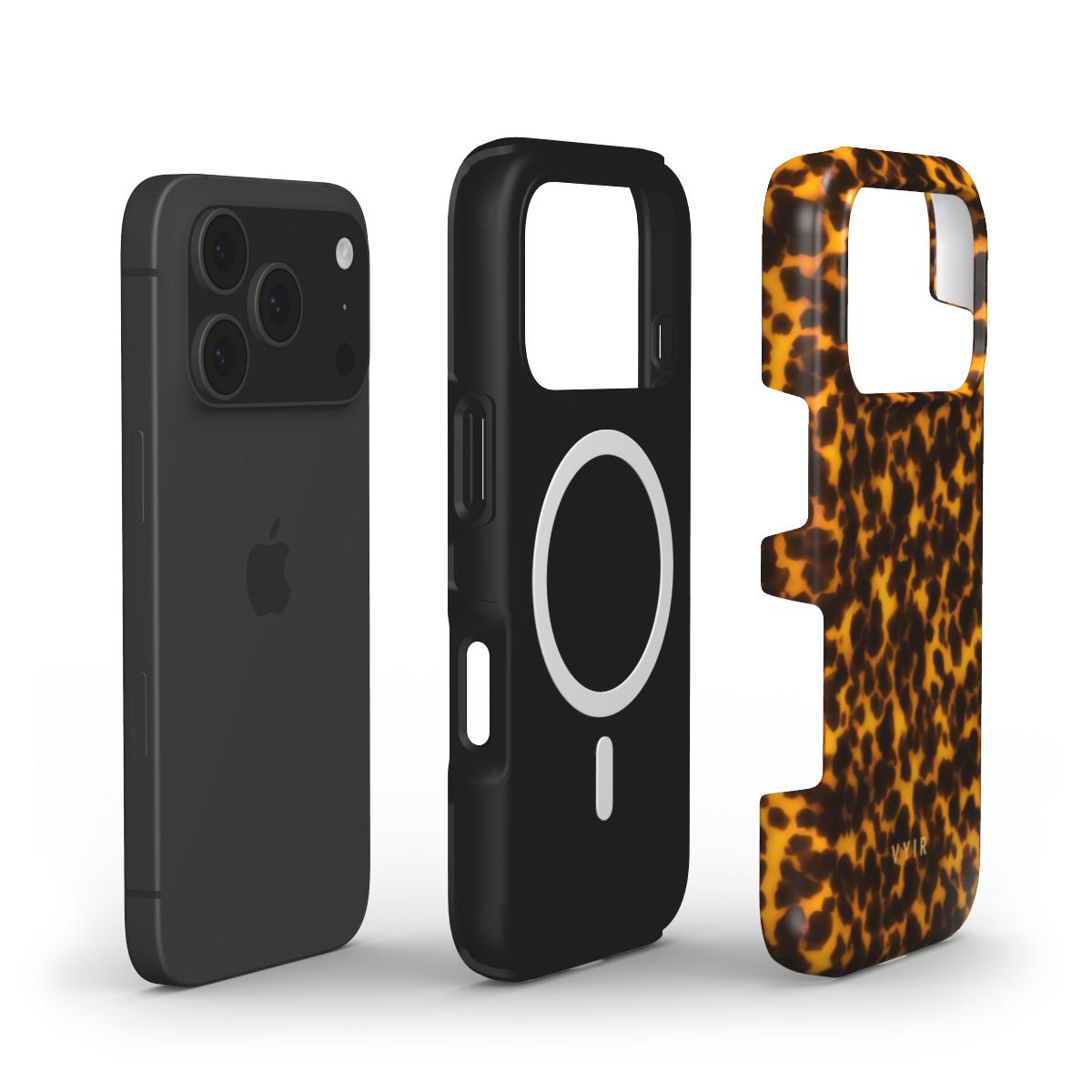 Tortoiseshell, Sunlight Yellow - Shockproof MagSafe iPhone Case - VYIR