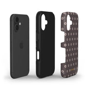 VYIR Signature Flowers, Taupe - Shockproof Phone Case - VYIR