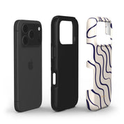 Swirl Lines, Old Money - Shockproof Phone Case - VYIR