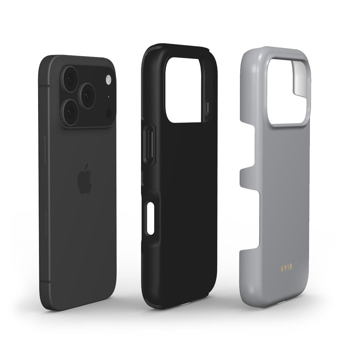 VYIR Signature Solid Colors, Grey - Shockproof Phone Case - VYIR