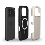 VYIR Signature Solid Colors, Beige - Shockproof MagSafe iPhone Case - VYIR