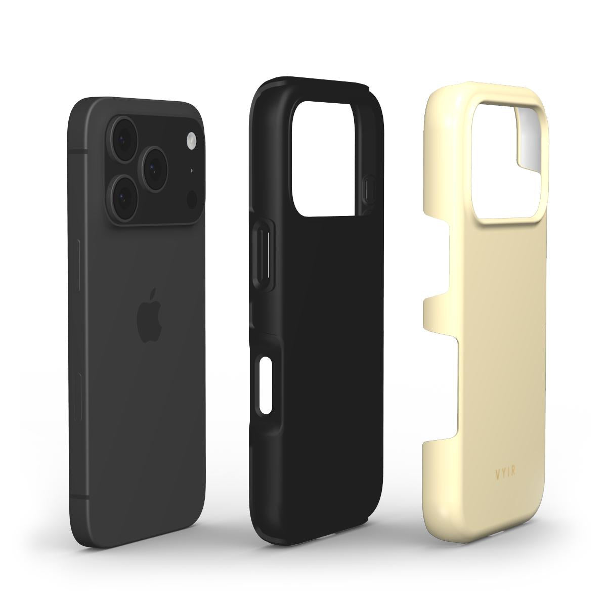 VYIR Signature Solid Colors, Butter Yellow - Shockproof Phone Case - VYIR