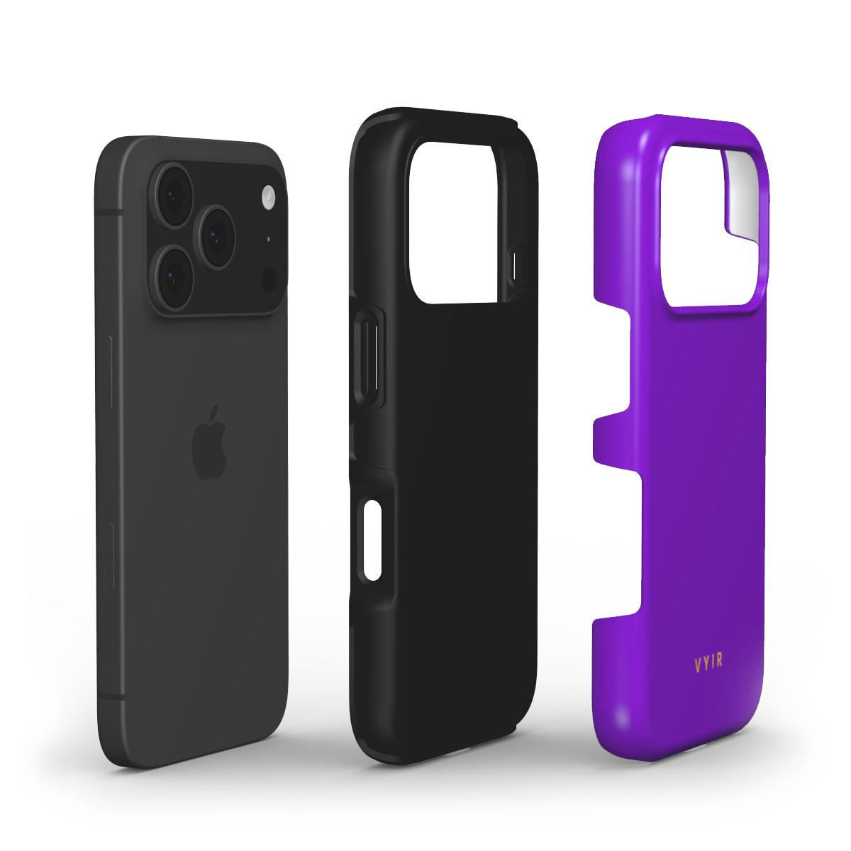 VYIR Signature Solid Colors, Purple - Shockproof Phone Case - VYIR