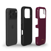 VYIR Signature Solid Colors, Burgundy - Shockproof Phone Case - VYIR
