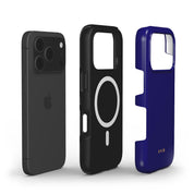 VYIR Signature Solid Colors, Navy Blue - Shockproof MagSafe iPhone Case - VYIR
