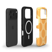 Big Polka Dots, Mango - Shockproof MagSafe iPhone Case - VYIR