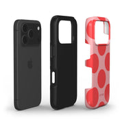 Big Polka Dots, Cherry Blush - Shockproof iPhone Case - VYIR