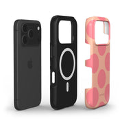 Big Polka Dots, Melon - Shockproof MagSafe iPhone Case - VYIR
