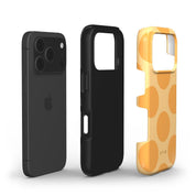 Big Polka Dots, Mango - Shockproof iPhone Case - VYIR