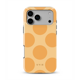 Big Polka Dots, Mango - Tough MagSafe iPhone Kuori