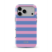 Horizontal Stripes, Periwinkle Dream - Shockproof Phone Case - VYIR
