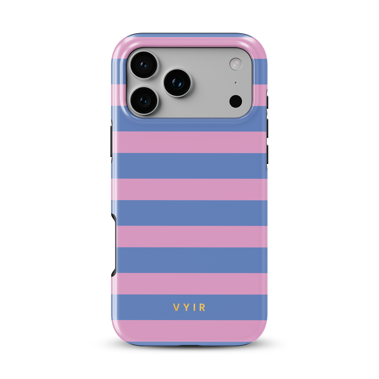 Horizontal Stripes, Periwinkle Dream - Shockproof Phone Case - VYIR